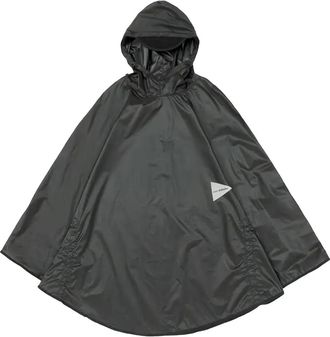 And Wander hooded coat - Black