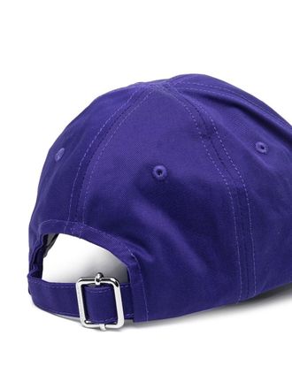 Off-white Logo-Patch Varsity Baseball Cap - Purple