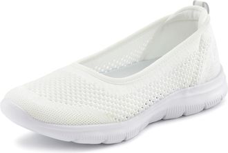Lascana Sneaker Ballerinas ultraleichter Slipper, Freizeitschuh zum Reinschlüpfen VEGAN