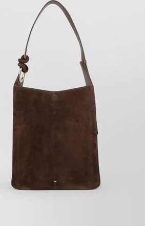 Anya Hindmarch shoulder bag suede finish adjustable strap
