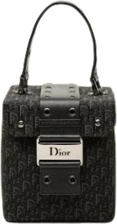 Dior Pre-owned Street Chic Vanity Bag - Dames - Pre-owned - Zwart - Maat: ONE Size Leer