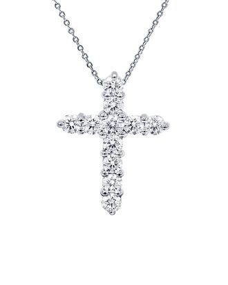 Diana M. Jewels Fine Jewelry 18K 1.00 Ct. Tw. Diamond Cross Necklace