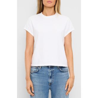 Michael Stars Solene Boxy Crewneck T-Shirt in White at Nordstrom, Size X-Small
