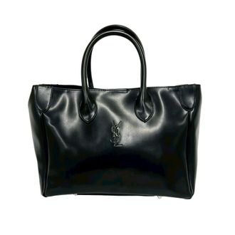 Saint Laurent Black Leather Handbag Tote Bag (Pre-Owned)