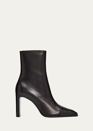 Saint Laurent 95mm Venetia Leather Booties