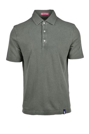 Drumohr Military Green Cotton Polo Shirt