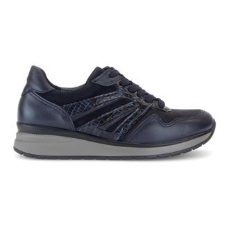 Gabor Schoenen, Dames, Blauw, 40 EU, Leer, Sneakers