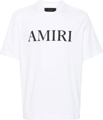 Amiri Tops, Heren, Wit, S, Katoen, MA Core Logo T-shirt
