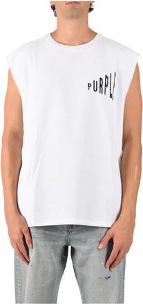 Purple Camiseta sin mangas b&aacute;sica - Tops - Hombre - Blanco - L