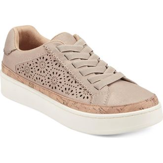 Earth Kristal Laser Cut Platform Sneaker in Bronze Flecks at Nordstrom, Size 6.5