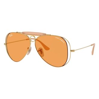 Ray-Ban Sunglasses, unisex, Yellow, Size: 58 MM Shooter Sunglasses