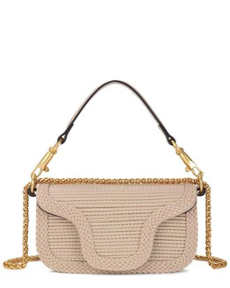Tiffany & Fred Elegant Braided Leather Crossbody