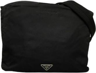 Prada Pre-owned Vintage Crossbody Bag - Dames - Vintage Schoudertas - Zwart - ONE Size - Nylon - Vintage