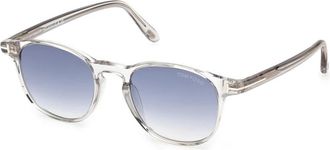 Tom Ford Holt-02 Zonnebril - Heren - Zonnebrillen - Grijs - 50 MM - Accessoires