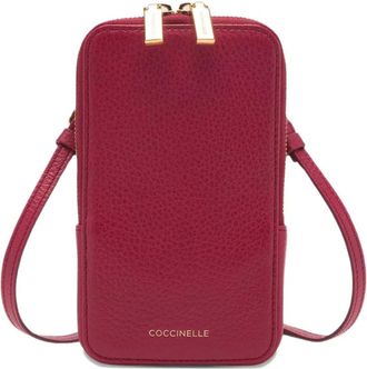Coccinelle Pouch per smartphone Flor con zip - Rosso