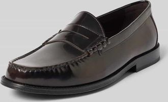 Lloyd Loafers aus Leder mit glatter Sohle Modell CLOUT MOVE in Mittelbraun, Gr&ouml;&szlig;e 46