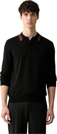 Trussardi Trui met ronde hals - Heren - Ronde hals truien - Zwart - M - Truien & Vesten