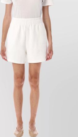 Anine Bing fleece shorts with elastic waistband and side pockets