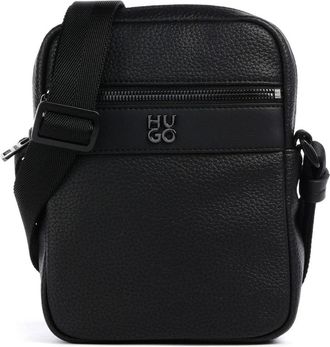 HUGO BOSS Hugo Mens Quantic N/S Zip Messenger Bag, Black