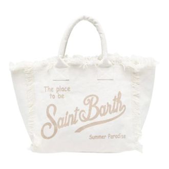 Saint Barth Tote Bags, female, White, Size: ONE SIZE Vanity Tote Bag