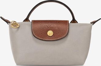 Longchamp Kosmetiktasche aus Stoff mit Griff Le Pliage Original