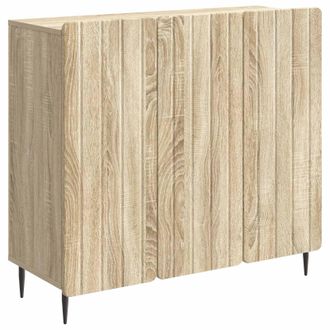 vidaXL Aparador Roble Sonoma 89 X 34,5 X 82 Cm Madera De Ingenier&iacute;a Vidaxl