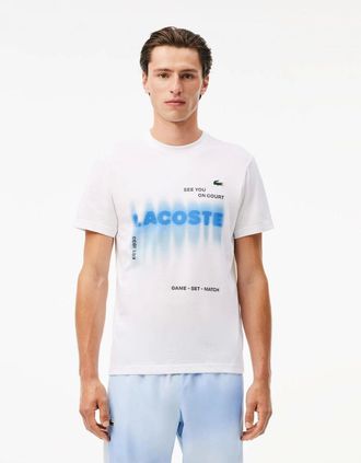 Lacoste Mens Tennis X Daniil Medvedev T-Shirt - White - Size: 36