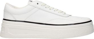 Jil Sander Leather Platform Sneakers - Dames - Sneakers - Wit - 40 EU - Leer - Schoenen