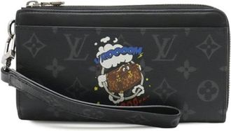 Louis Vuitton Pre-owned Monogram Eclipse Coin Case - Heren - Vintage Accessoires - Zwart - ONE Size - Leer - Vintage