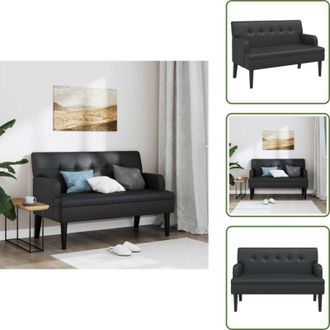 vidaXL Panca salotto - vidaXL Panca con schienale nera 112x65,5x75 cm in similpelle - Panca ufficio
