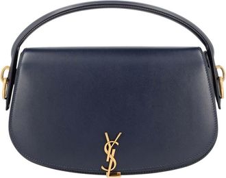 Saint Laurent Dark Blue Voltaire Small Shoulder Bag