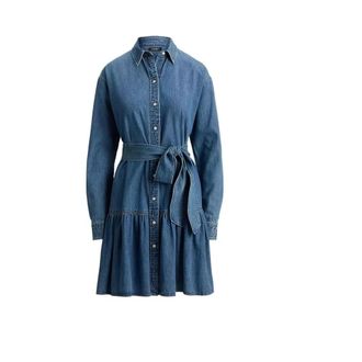 Ralph Lauren Shirt Dress - female - Ralph Lauren - Shirt Dresses - Blue - 2XL - Dresses