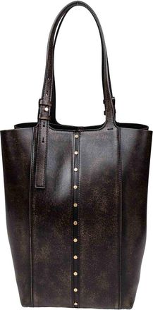 Golden Goose 24/7 shopping bag in black vintage leather