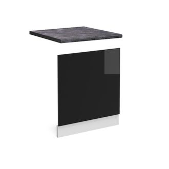 Vicco Panel Frontal R-line, Negro Brillo Intenso, 60 Cm, Et Antracita