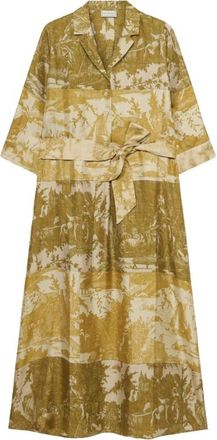 Pierre-Louis Mascia Aloe Dress - Dames - Shirt Kleedjes - Geel - XS - Kleedjes