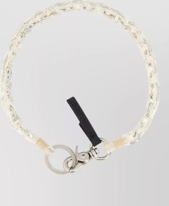 Our Legacy lace ladon necklace braided design keyring