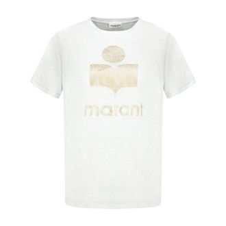 Isabel Marant Womens Zewel T-Shirt White Linen