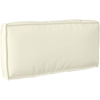 vidaXL Vidaxl Coj&iacute;n De Pal&eacute; Para Respaldo Crema 80 X 40 X 12 Cm Tela Oxford