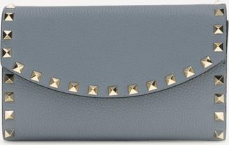 Valentino Garavani Portafogli Rockstud con catena in pelle Woman UNI