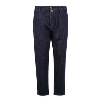 Jacob Cohen Heren, Jeans, Blauw, Maat: W35 Katoen