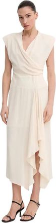 Sandro Ferrone Vestido Midi Bonaccorti - Dresses - Mujer - Beige - M
