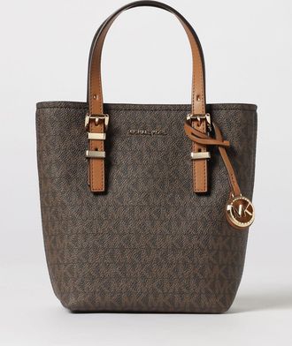 Michael Kors Borsa Quinn XS Michael Kors in cotone spalmato con monogram all over