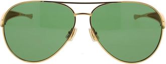 Bottega Veneta Stijlvolle zonnebril voor modieuze looks - unisex - Zonnebrillen - Geel - ONE Size - Accessoires