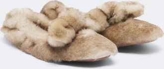 Zimmermann Carousel shearling ballet flats