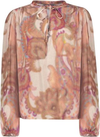 Geisha Top met lange mouwen - Dames - Blouses & Shirts - Veelkleurig - Maat: XL Viscose