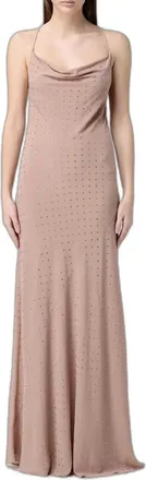 Pinko Abito lungo con strass - - Dresses - Donna - Rosa - M