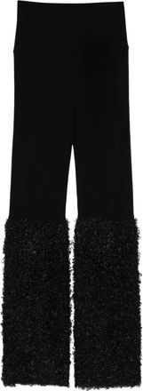 Norma Kamali Leggings con design a inserti - Nero