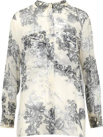 Semicouture Overhemden, Dames, Veelkleurig, S, Bloemenprint Blouse