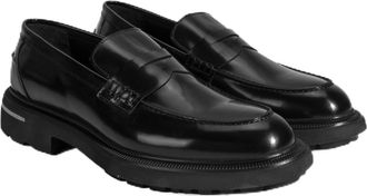 Desa Man Slip-On Shoes - Leather Look, Lace-Up Style, Breathable, Flat Heel | Black - 41