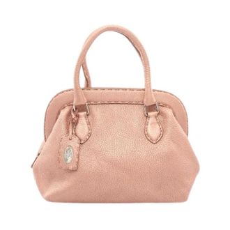 Fendi Pre-owned Selleria Leren Handtas - Dames - Vintage Handtas - Roze - ONE Size - Leer - Vintage